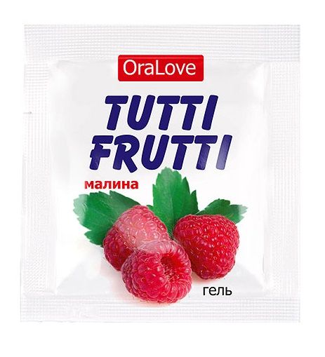 Пробник гель-смазки Tutti-frutti с малиновым вкусом - 4 гр. - Биоритм - купить с доставкой в Кирове