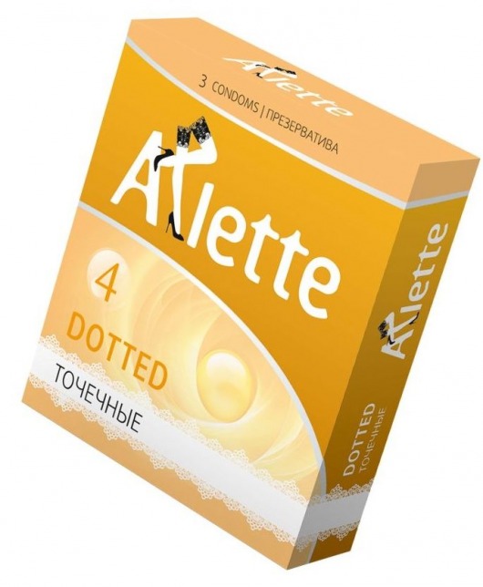 Презервативы Arlette Dotted с точечной текстурой - 3 шт. - Arlette - купить с доставкой в Кирове