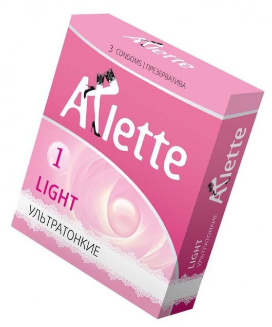 Ультратонкие презервативы Arlette Light - 3 шт. - Arlette - купить с доставкой в Кирове