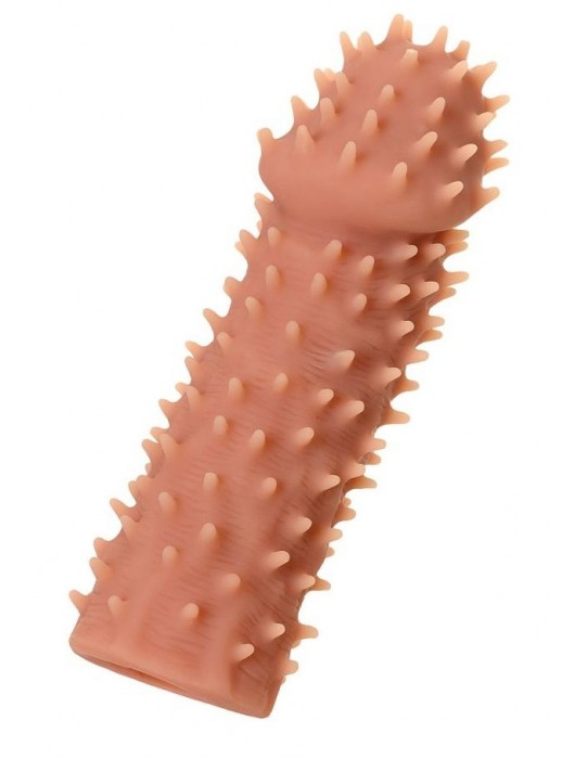 Телесная реалистичная насадка KOKOS Extreme Sleeve 07 с дополнительной стимуляцией - 12,7 см. - KOKOS - в Кирове купить с доставкой