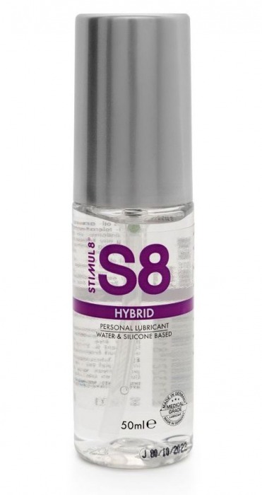 Cмазка на водно-силиконовой основе S8 Hybrid - 50 мл. - Stimul8 - купить с доставкой в Кирове