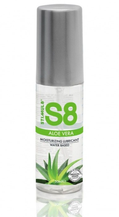 Лубрикант на водной основе S8 Aloe Vera Lube с алоэ вера - 50 мл. - Stimul8 - купить с доставкой в Кирове