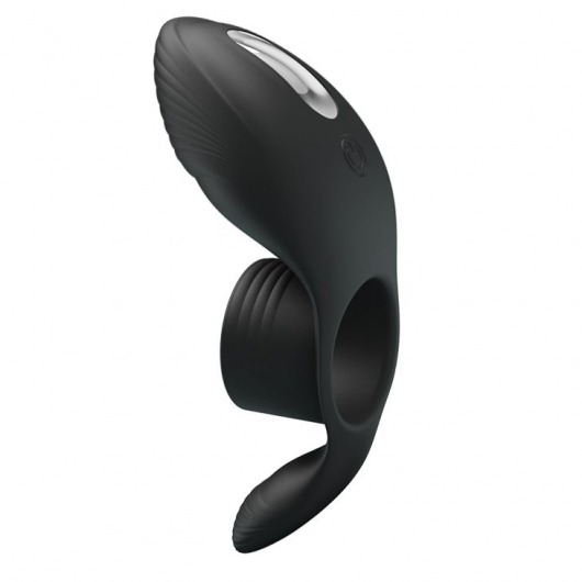 Черное кольцо на пенис с вибрацией Vibration Penis Sleeve - Baile - в Кирове купить с доставкой