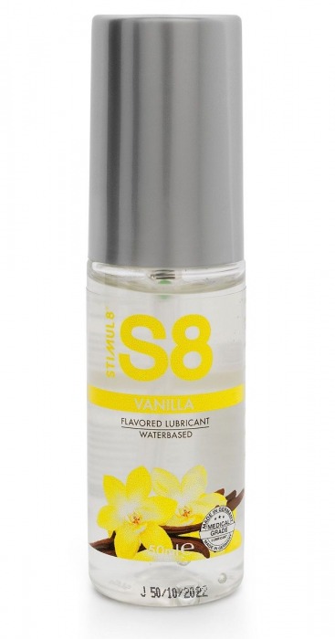 Лубрикант на водной основе S8 Flavored Lube со вкусом ванили - 50 мл. - Stimul8 - купить с доставкой в Кирове