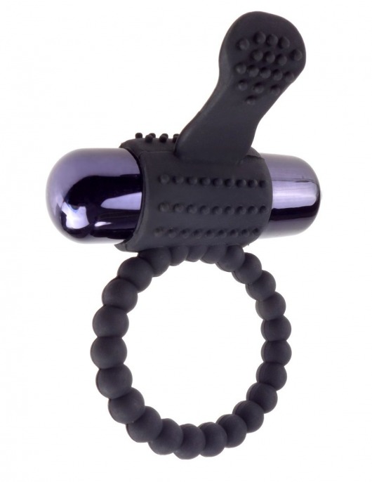 Черное эрекционное виброкольцо Vibrating Silicone Super Ring - Pipedream - в Кирове купить с доставкой