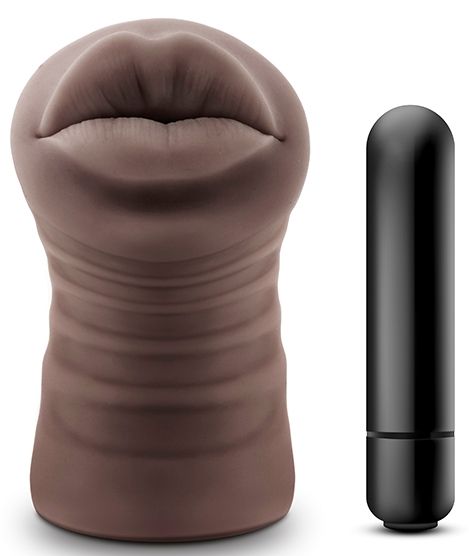 Коричневый мастурбатор-ротик Renee - Blush Novelties - в Кирове купить с доставкой