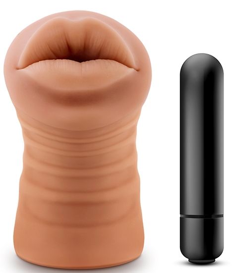 Кофейный мастурбатор-ротик Isabella - Blush Novelties - в Кирове купить с доставкой