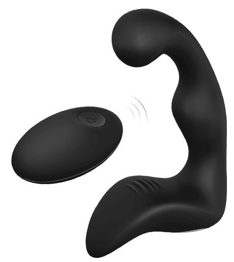 Черный вибромассажер простаты REMOTE BOOTY PLEASER - Dream Toys - в Кирове купить с доставкой