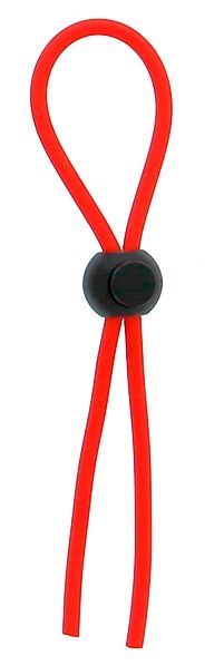 Красное эрекционное лассо с одной бусиной-утяжкой STRETCHY THIN LASSO - Dream Toys - в Кирове купить с доставкой