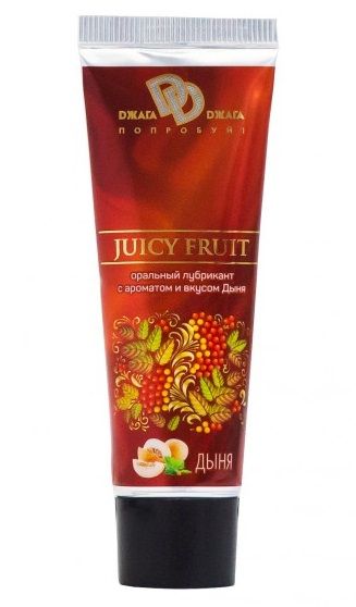 Интимный съедобный лубрикант JUICY FRUIT с ароматом дыни - 30 мл. - БиоМед - купить с доставкой в Кирове