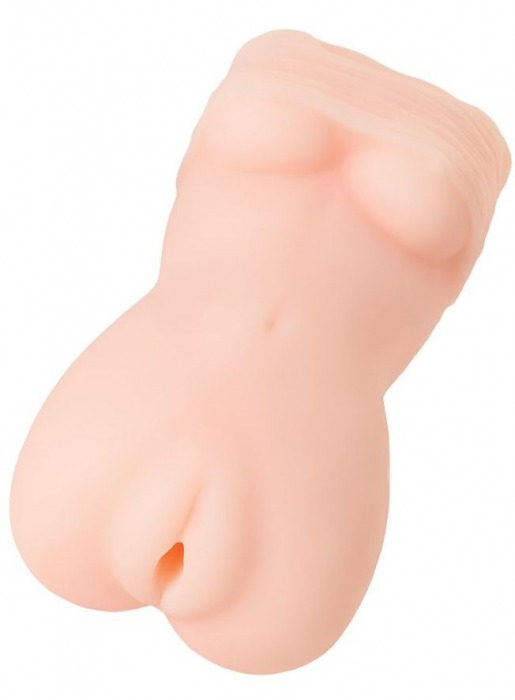 Телесный мастурбатор в виде женской фигурки - Toyfa Basic - в Кирове купить с доставкой