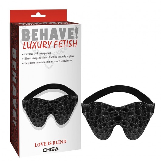 Черная маска на глаза Behave - Chisa - купить с доставкой в Кирове