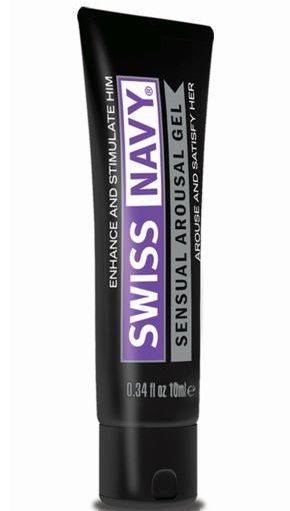 Возбуждающий гель-лубрикант на водной основе Sensual Arousal Lubricant - 10 мл. - Swiss navy - купить с доставкой в Кирове