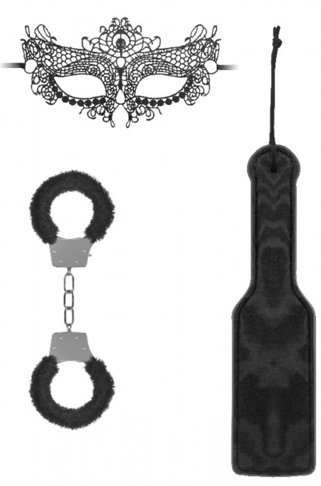 Черный игровой набор Introductory Bondage Kit №4 - Shots Media BV - купить с доставкой в Кирове