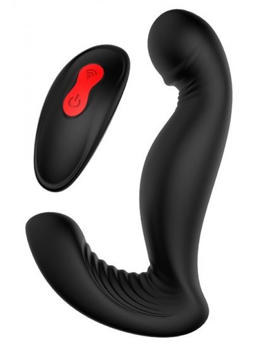 Черный вибромассажер простаты SWIRLING P-PLEASER - Dream Toys - в Кирове купить с доставкой