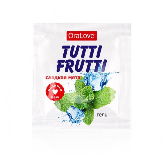 Пробник гель-смазки Tutti-frutti со вкусом мяты - 4 гр. - Биоритм - купить с доставкой в Кирове
