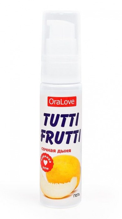 Гель-смазка Tutti-frutti со вкусом сочной дыни - 30 гр. - Биоритм - купить с доставкой в Кирове