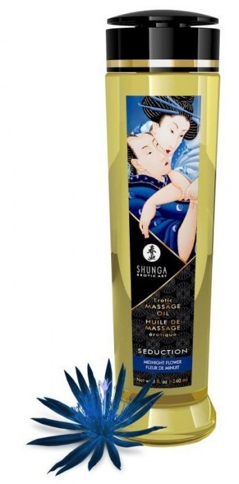 Массажное масло с ароматом ночных цветов Seduction - 240 мл. - Shunga - купить с доставкой в Кирове