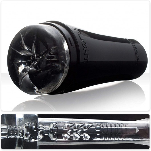 Черный мастурбатор-анус Fleshlight - Flight Pilot - Fleshlight - в Кирове купить с доставкой