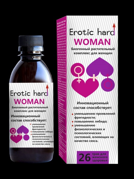 Женский биогенный концентрат для повышения либидо Erotic hard Woman - 250 мл. - Erotic Hard - купить с доставкой в Кирове