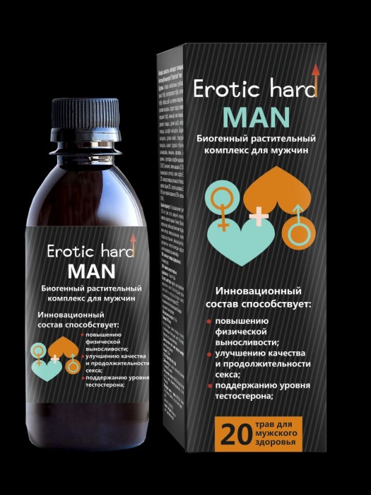 Мужской биогенный концентрат для усиления эрекции Erotic hard Man - 250 мл. - Erotic Hard - купить с доставкой в Кирове