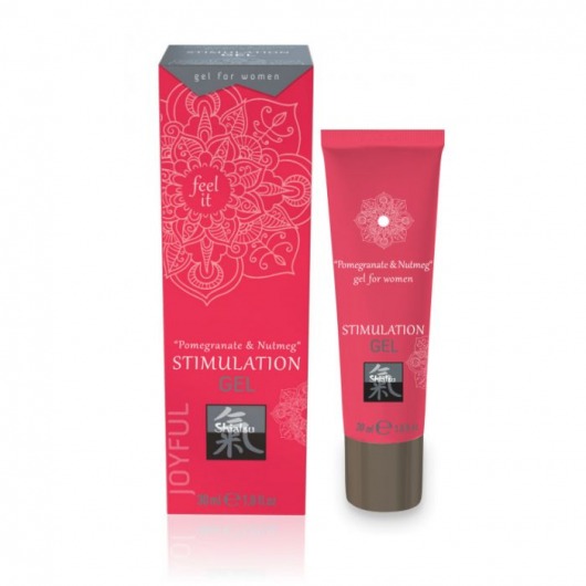 Возбуждающий интимный гель для двоих STIMULATION GEL Pomegranate   Nutmeg - 30 мл. - Shiatsu - купить с доставкой в Кирове
