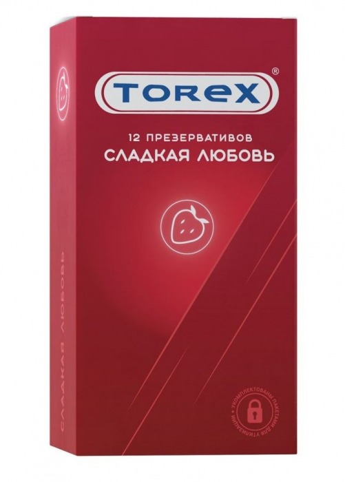 Презервативы Torex  Сладкая любовь  с ароматом клубники - 12 шт. - Torex - купить с доставкой в Кирове