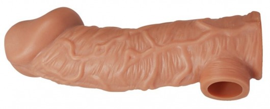 Телесная насадка на фаллос с фиксацией мошонки EXTREME SLEEVE - 15,6 см. - KOKOS - в Кирове купить с доставкой