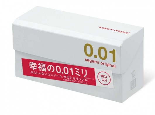 Супер тонкие презервативы Sagami Original 0.01 - 10 шт. - Sagami - купить с доставкой в Кирове