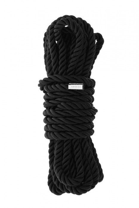 Черная веревка для шибари DELUXE BONDAGE ROPE - 5 м. - Dream Toys - купить с доставкой в Кирове