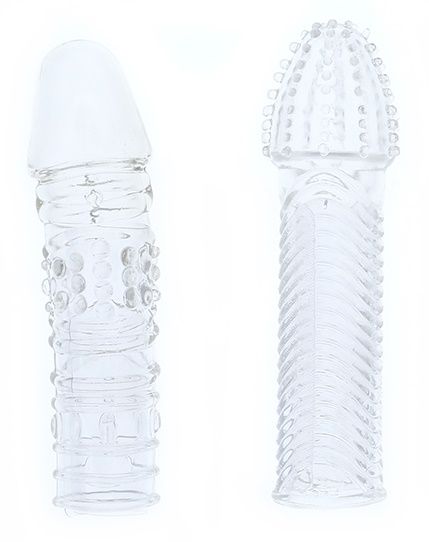 Комплект из 2 прозрачных насадок на пенис PENIS EXTENDER PACK - Dream Toys - в Кирове купить с доставкой