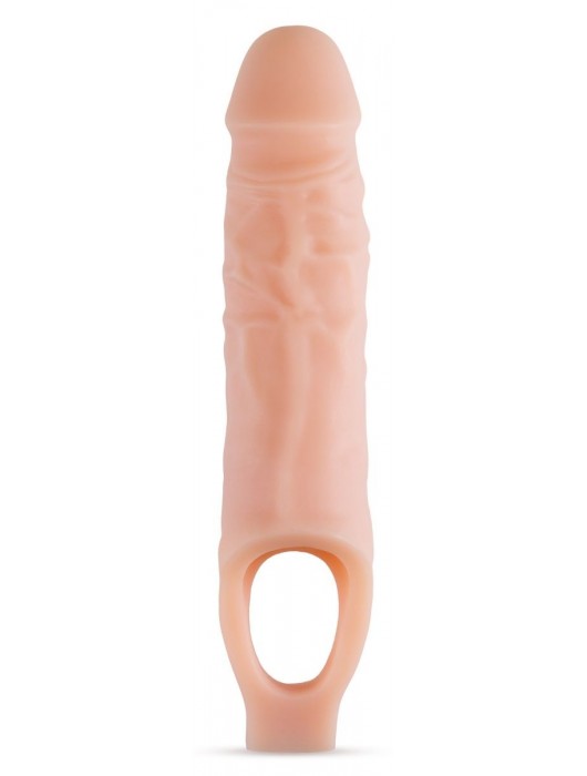 Телесный реалистичный фаллоудлинитель 9 Inch Silicone Cock Sheath Penis Extender - 22,86 см. - Blush Novelties - в Кирове купить с доставкой