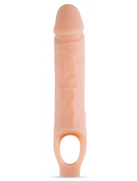 Телесный реалистичный фаллоудлинитель 10 Inch Silicone Cock Sheath Penis Extender - 25,4 см. - Blush Novelties - в Кирове купить с доставкой