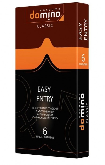 Презервативы с увеличенным количеством смазки DOMINO Easy Entry - 6 шт. - Domino - купить с доставкой в Кирове