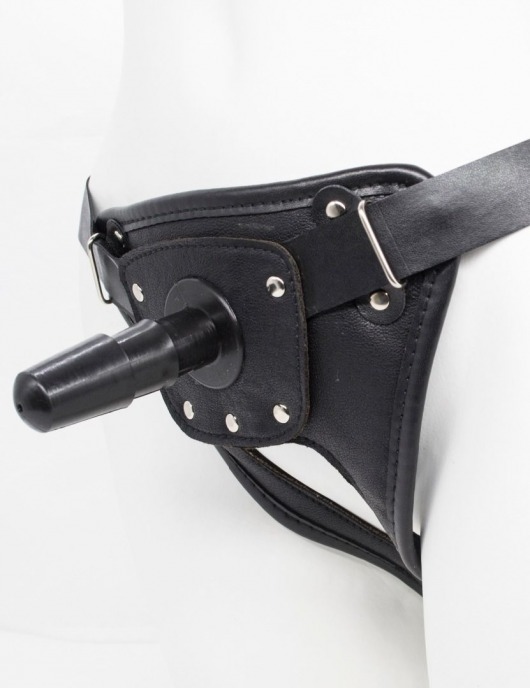 Черный пояс для насадок CLASS STRAP Restyling - LOVETOY (А-Полимер) - купить с доставкой в Кирове