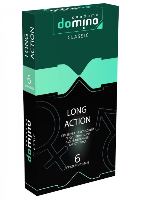 Презервативы с пролонгирующим эффектом DOMINO Classic Long action - 6 шт. - Domino - купить с доставкой в Кирове