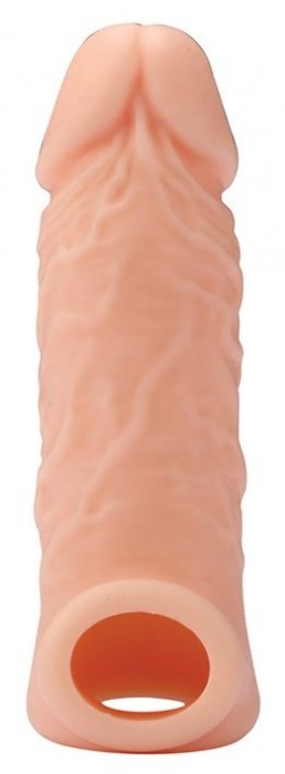 Телесная насадка EXTENDER WITH BALL STRAP 5.5 - 14 см. - Dream Toys - в Кирове купить с доставкой
