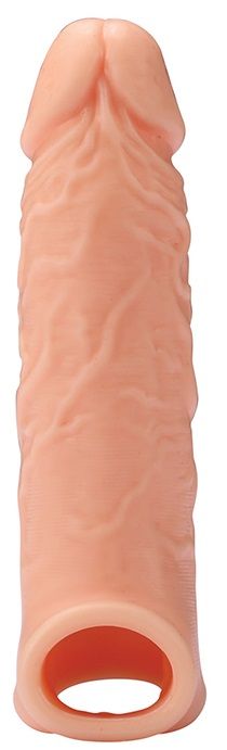 Телесная насадка EXTENDER WITH BALL STRAP 6.5 - 17 см. - Dream Toys - в Кирове купить с доставкой