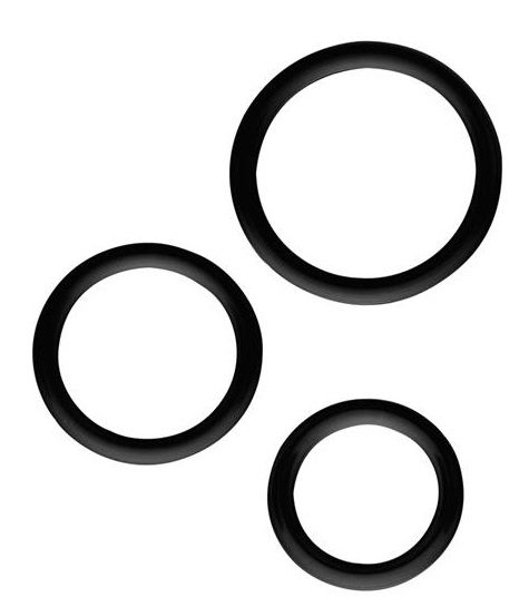 Набор из 3 эрекционных колец SILICONE COCKRINGS - Dream Toys - в Кирове купить с доставкой