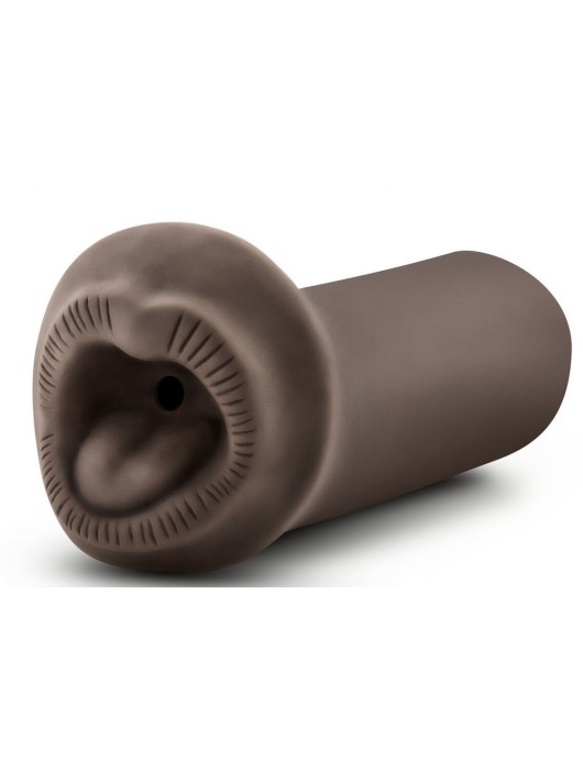 Коричневый мастурбатор-ротик Naughty Nicole - Blush Novelties - в Кирове купить с доставкой