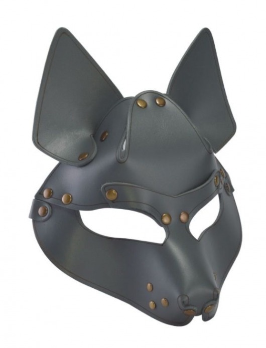 Серая маска Wolf с клепками - Sitabella - купить с доставкой в Кирове