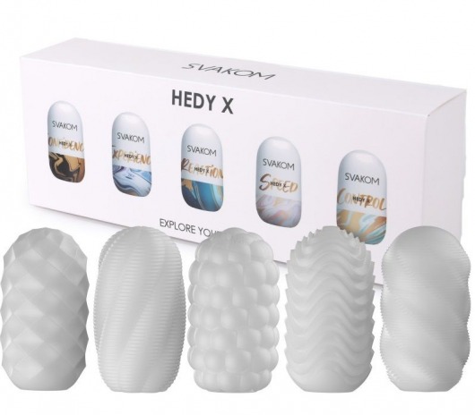 Набор из 5 мастурбаторов Hedy X5 Mixed - Svakom - в Кирове купить с доставкой