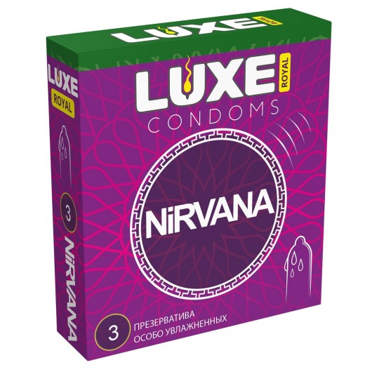 Презервативы с увеличенным количеством смазки LUXE Royal Nirvana - 3 шт. - Luxe - купить с доставкой в Кирове
