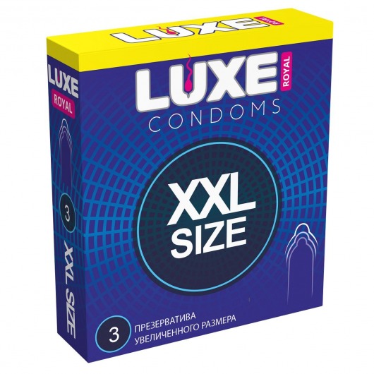 Презервативы увеличенного размера LUXE Royal XXL Size - 3 шт. - Luxe - купить с доставкой в Кирове