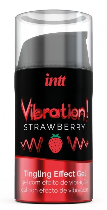 Жидкий интимный гель с эффектом вибрации Vibration! Strawberry - 15 мл. - INTT - купить с доставкой в Кирове