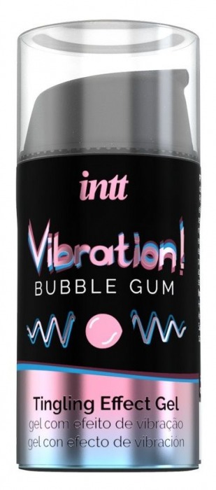 Жидкий интимный гель с эффектом вибрации Vibration! Bubble Gum - 15 мл. - INTT - купить с доставкой в Кирове