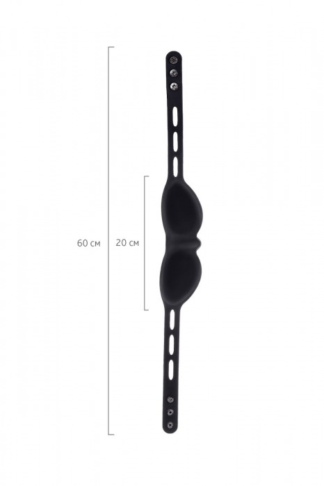 Черная плотная силиконовая маска - ToyFa - купить с доставкой в Кирове