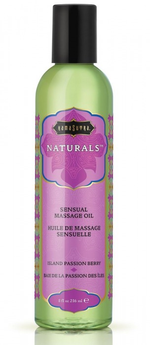 Массажное масло Naturals Island Passion Berry с ароматом тропических фруктов - 236 мл. - Kama Sutra - купить с доставкой в Кирове