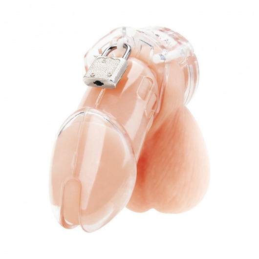 Прозрачная клетка целомудрия Acrylic See-thru Chastity Cage - BlueLine - купить с доставкой в Кирове