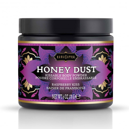 Пудра для тела Honey Dust Body Powder с ароматом малины - 170 гр. - Kama Sutra - купить с доставкой в Кирове